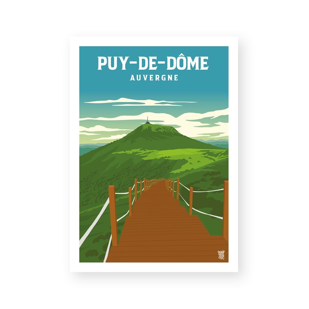 Poster da parete vintage "Chemin du Pariou".