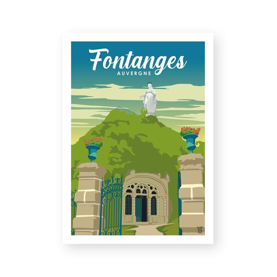 Vintage-Wandposter "Fontanges"