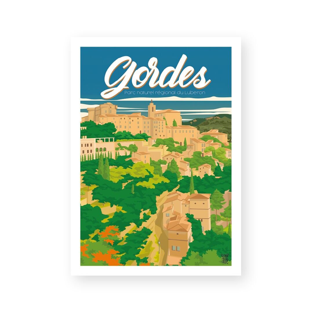Vintage-Wandposter "Gordes"