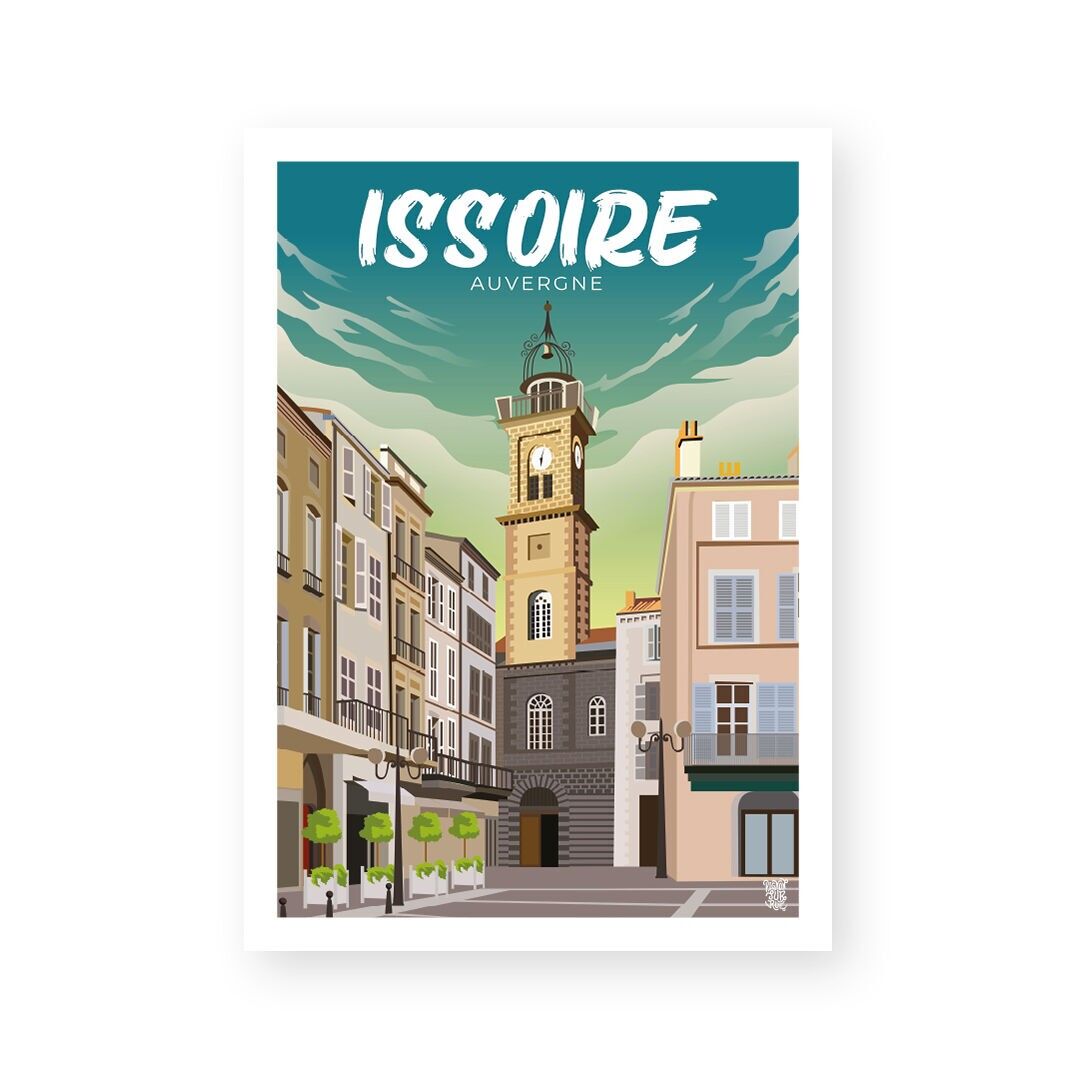 Vintage-Poster/Wandposter „Issoire“.