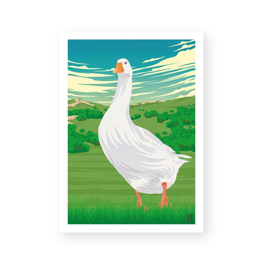 Póster de pared vintage de "The Goose"