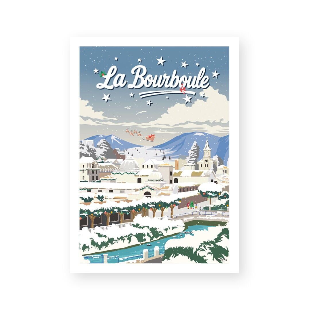 Vintage-Plakat/Wandplakat „La Bourboule“.