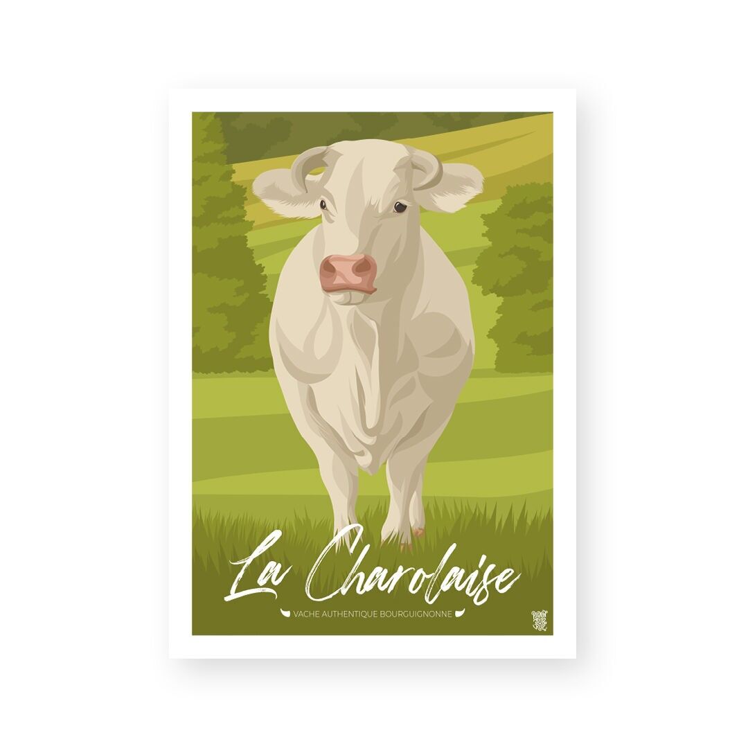 Poster da parete vintage "La Charolaise".