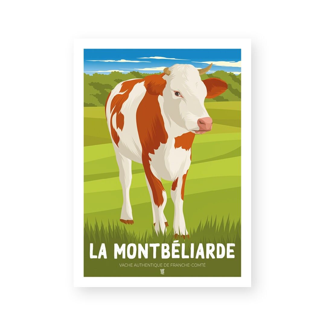 Vintage-Wandplakat „La Montbéliarde“.