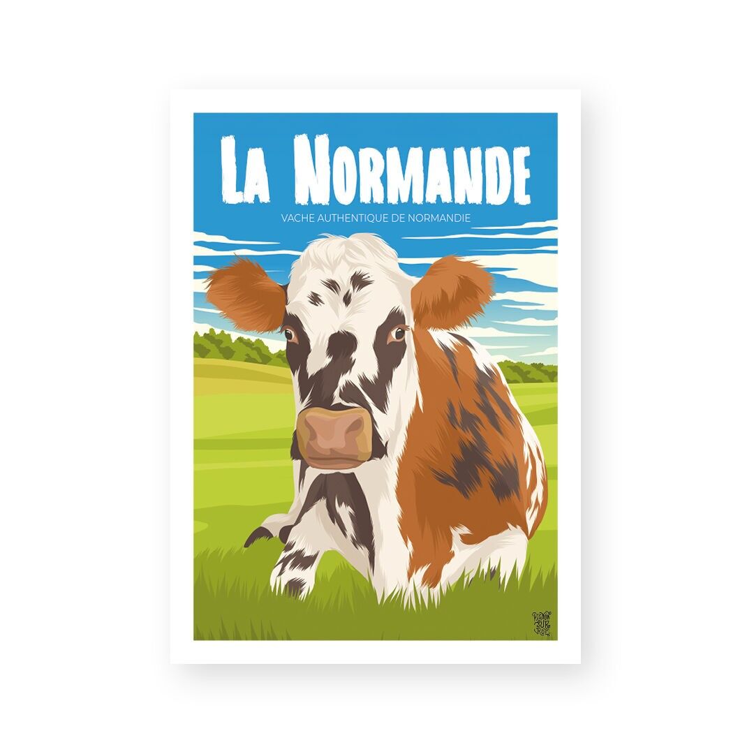Poster da parete vintage "La Normande".
