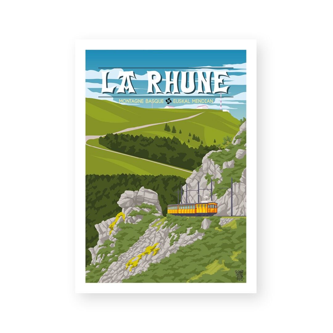 Vintage-Wandplakat „La Rhune“.