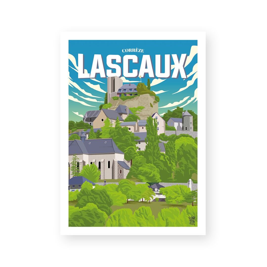 Vintage wall poster "Lascaux (Corrèze)"