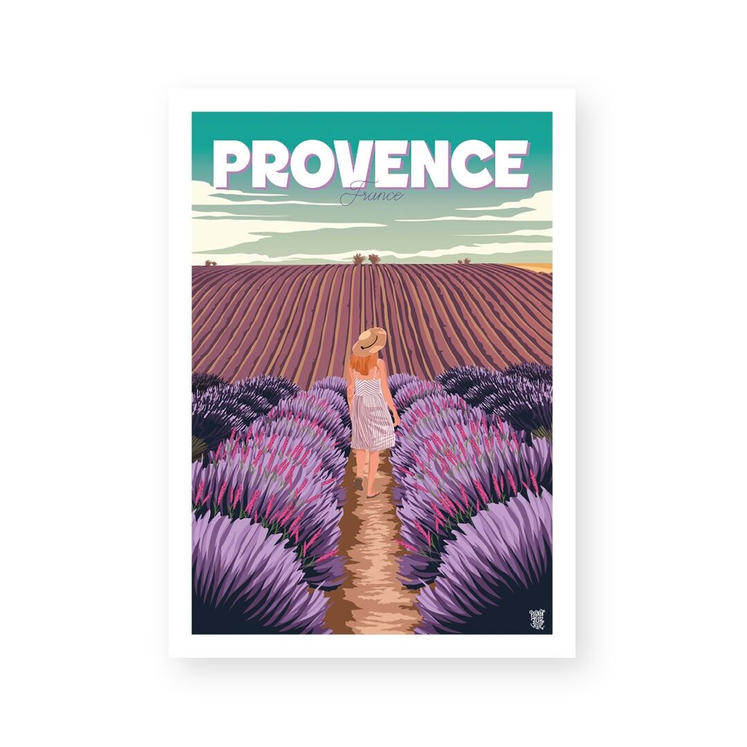 Poster murale vintage "Lavanda di Provenza"
