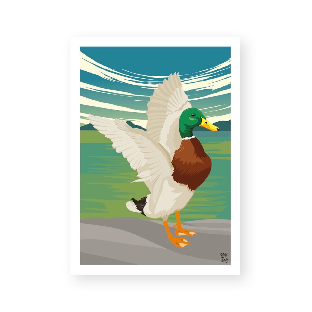Affiche "Le Canard" poster mural vintage