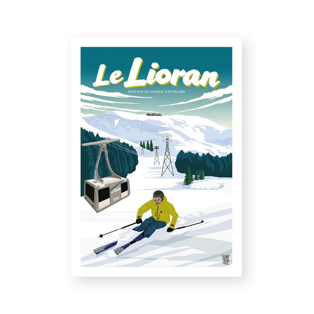 Poster da parete vintage "Le Lioran".