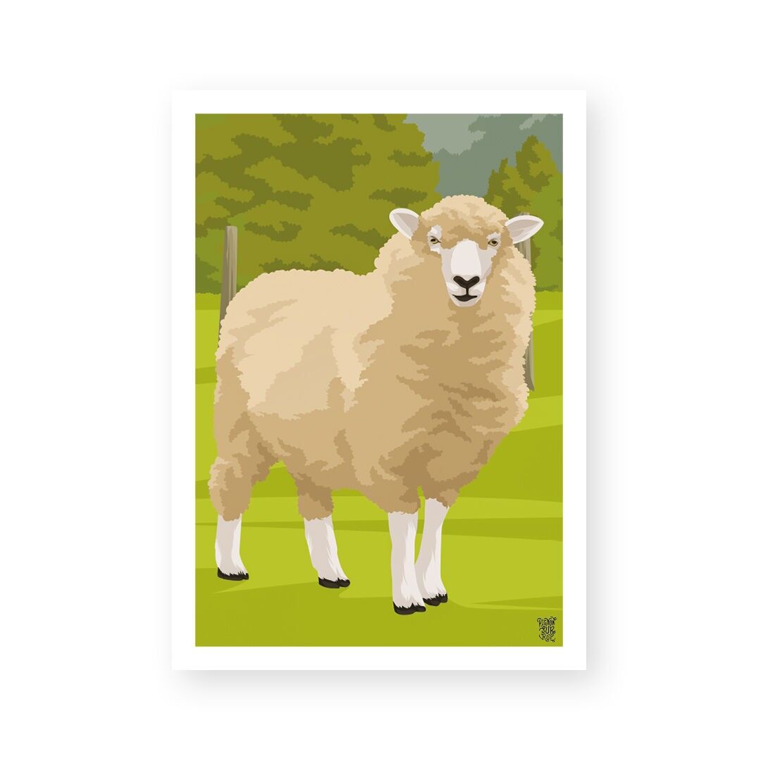 Vintage-Poster/Wandposter „Das Schaf“