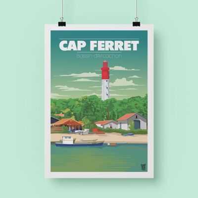 Affiche "Le Phare du Cap Ferret"
