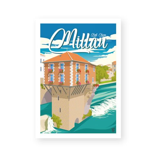 Affiche "Le Pont Vieux" poster mural vintage