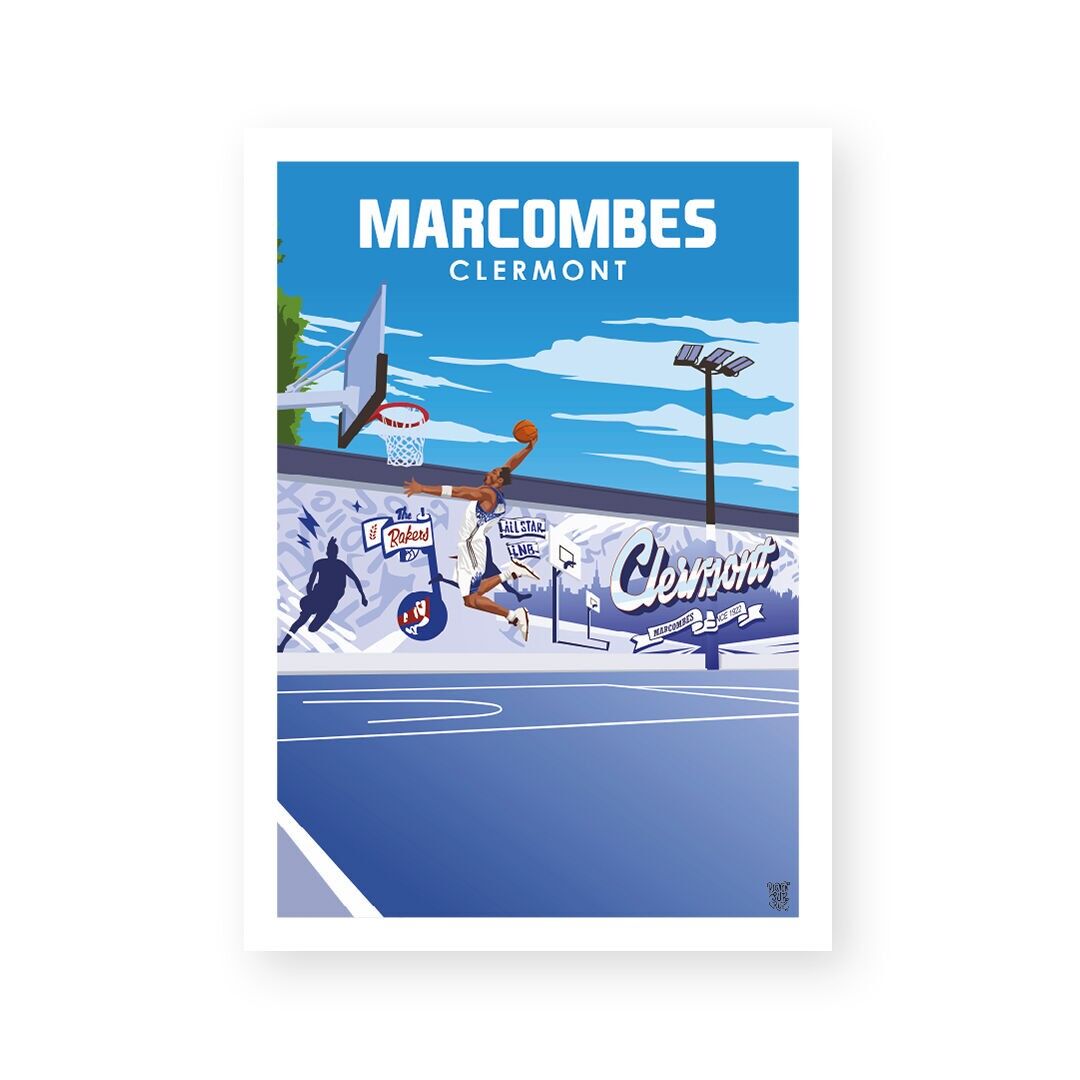 Vintage-Wandposter „Marcombes Ball“