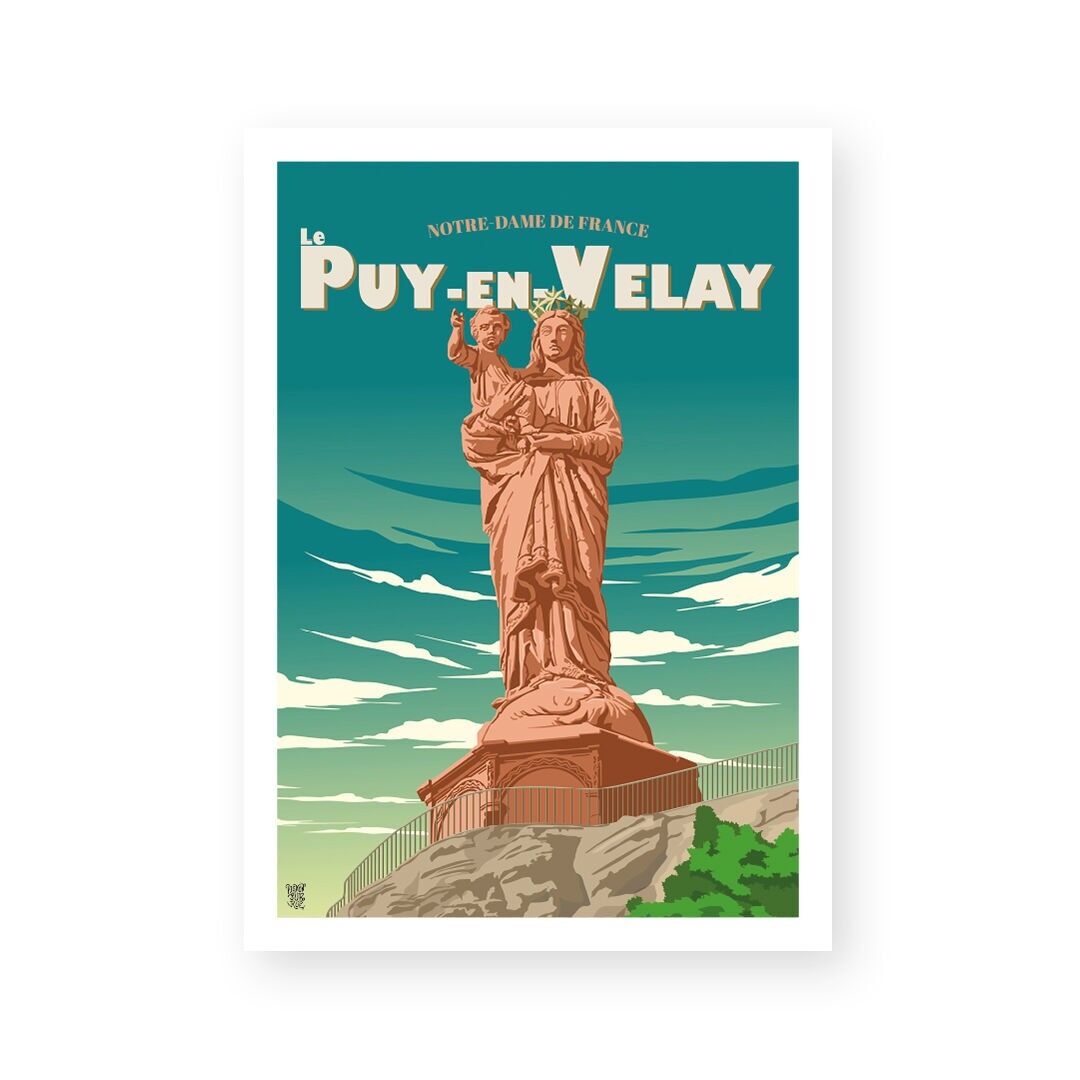 Poster da parete vintage "Notre-Dame de France".