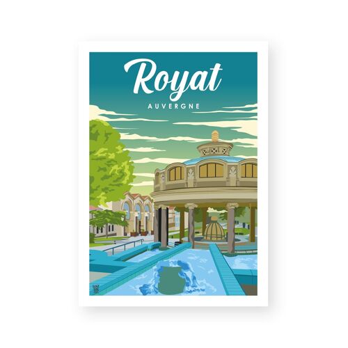 Affiche "Royat" poster mural vintage