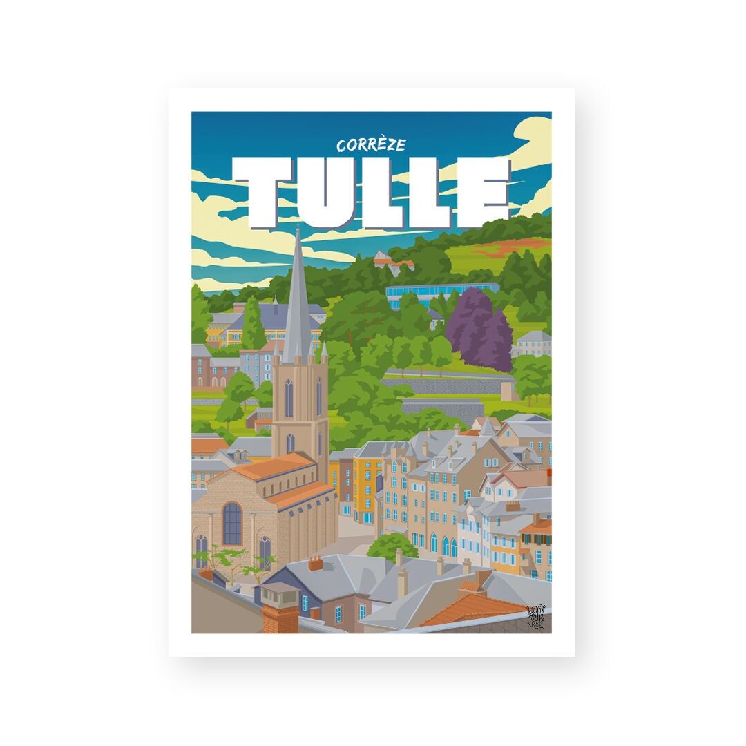 Poster da parete vintage "Tulle"