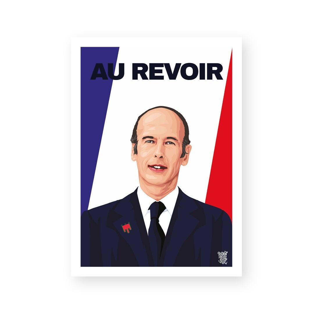 Vintage "VGE" Poster/Wandposter