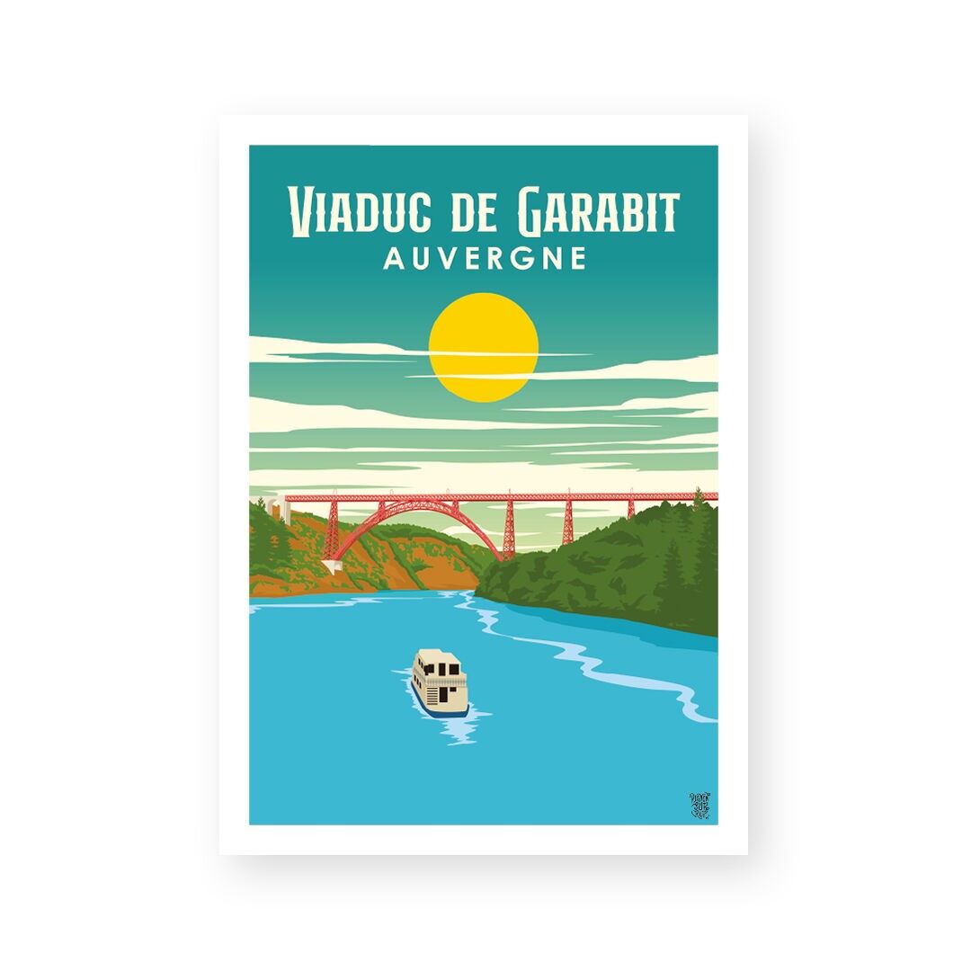 Vintage-Wandposter „Garabit-Viadukt“
