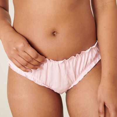 Braguita de algodón orgánico - Rosa ruborizado