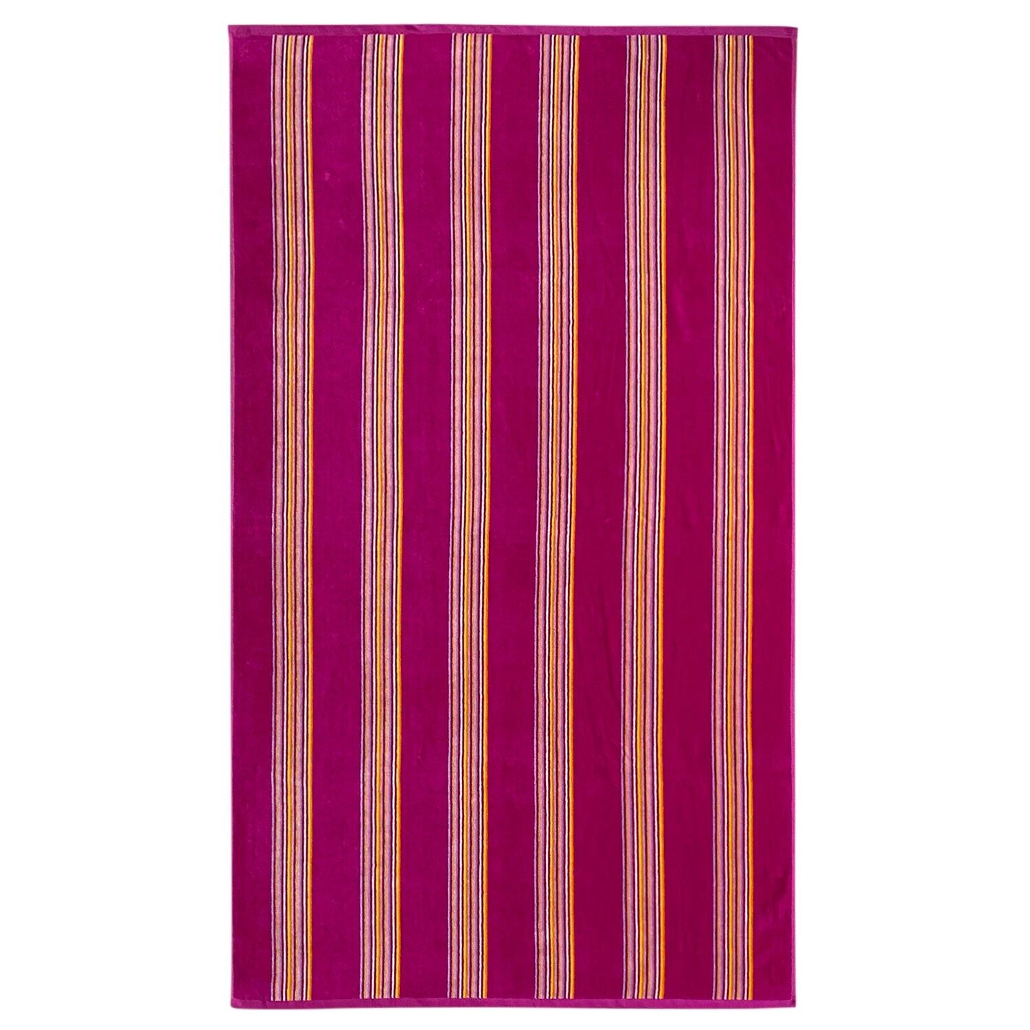 Milonga Fuchsia Jacquard-Strandtuch aus Veloursfrottee - Größe L