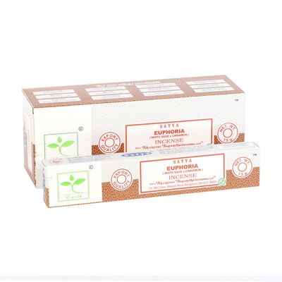 6 paquets d'encens Euphoria Earth de Satya