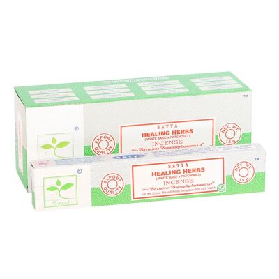 6 paquets d'encens aux herbes médicinales de Satya