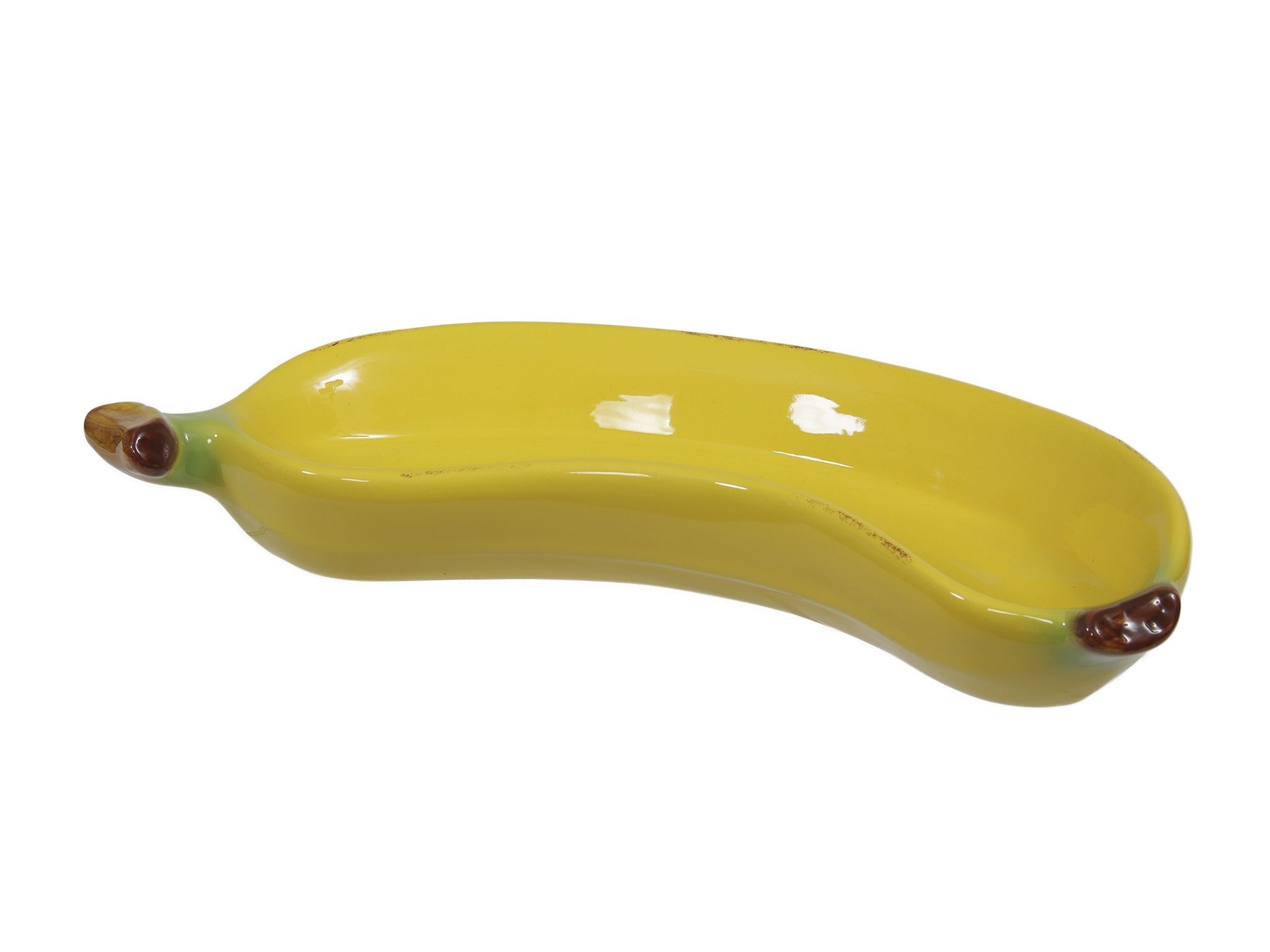 Piatto di banana giallo