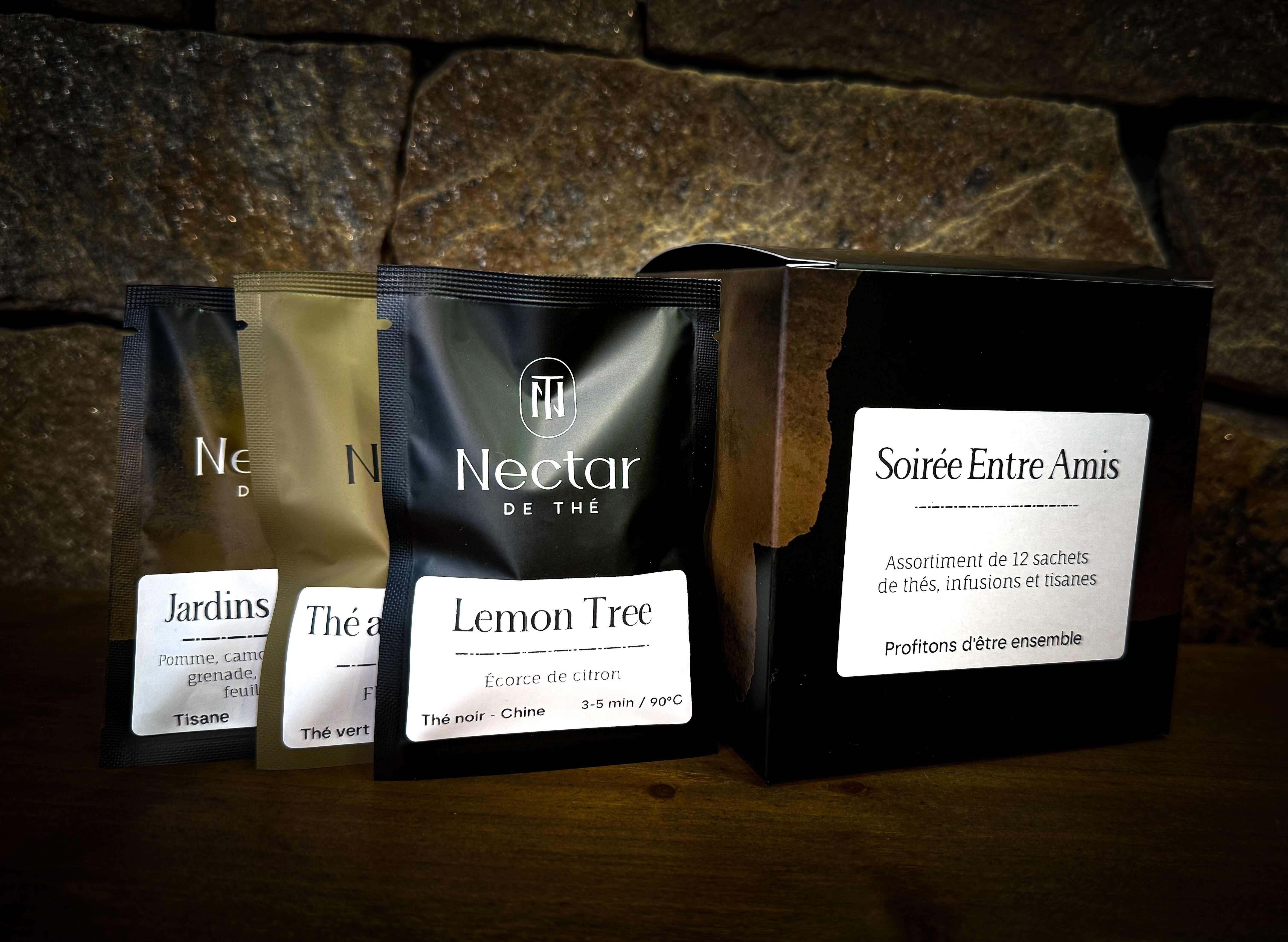 Assortiment de thés & infusions - Soirée entre Amis - Taille S - 12 sachets