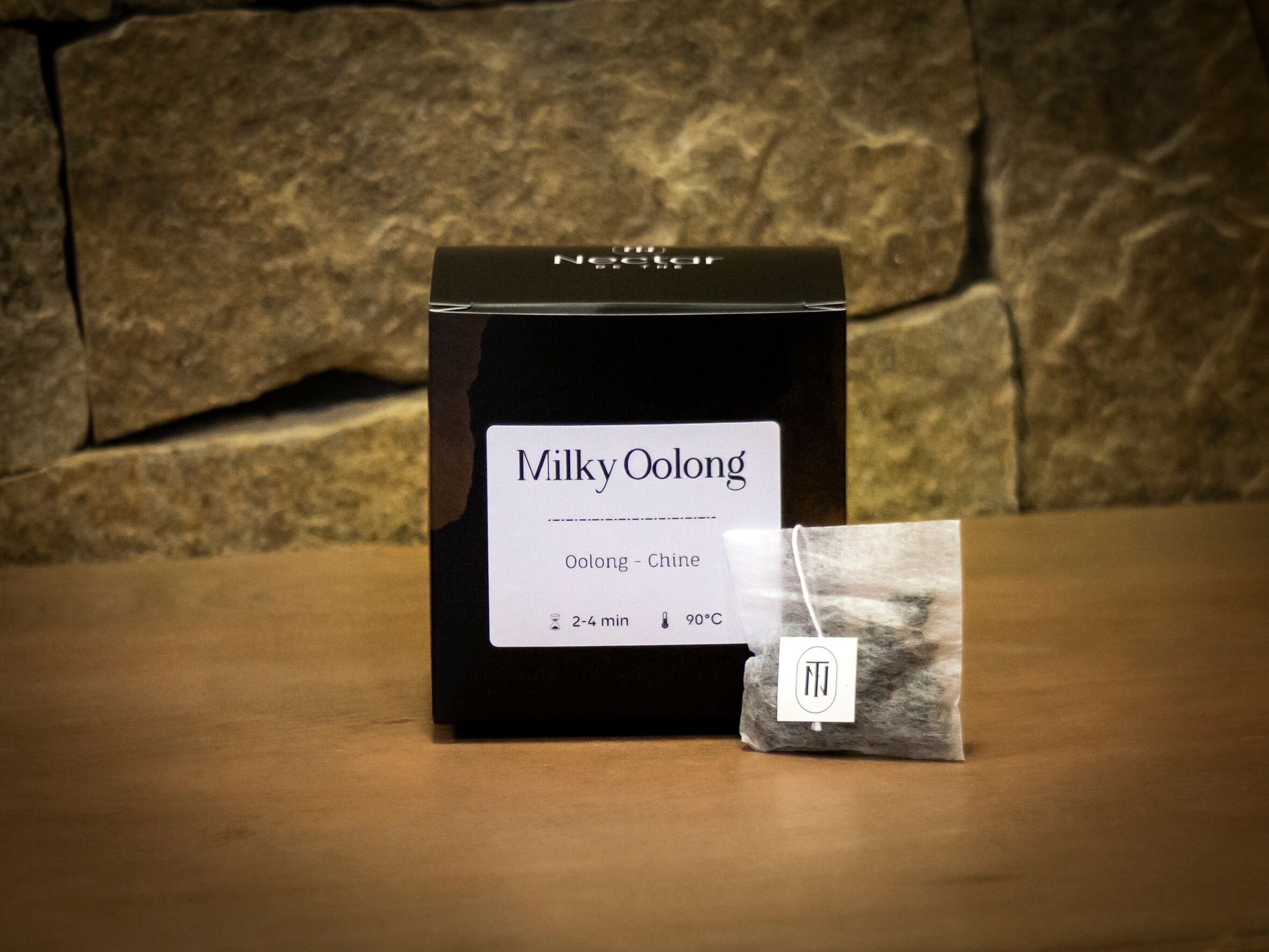 Oolong- oder Blauer Tee - Milchiger Oolong - Schachtel mit 20 Musselinen