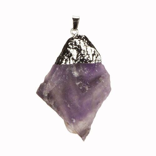 Pendente in ametista, zincato 2