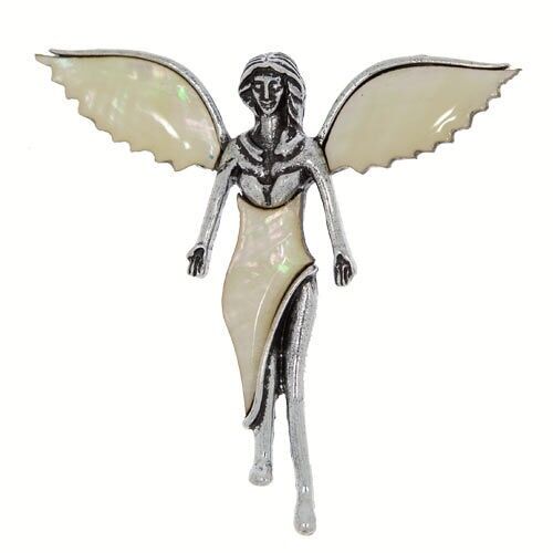 Ciondolo/Spilla Angelo, Madreperla 2