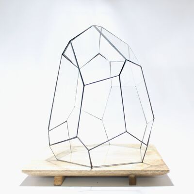 Terrario Geométrico - Estelar - Vivarium - 27x27x36 cm - Impermeable - Cristal