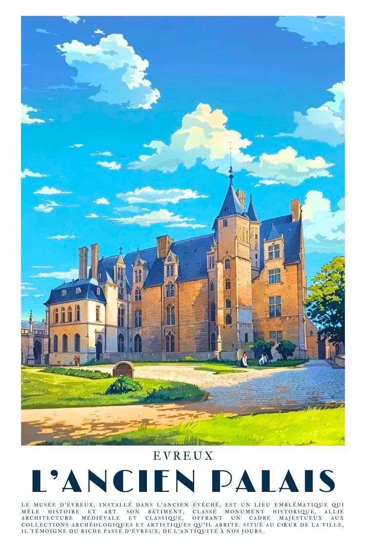 Manifesto "Museo del Palazzo Vecchio Storia di Evreux"