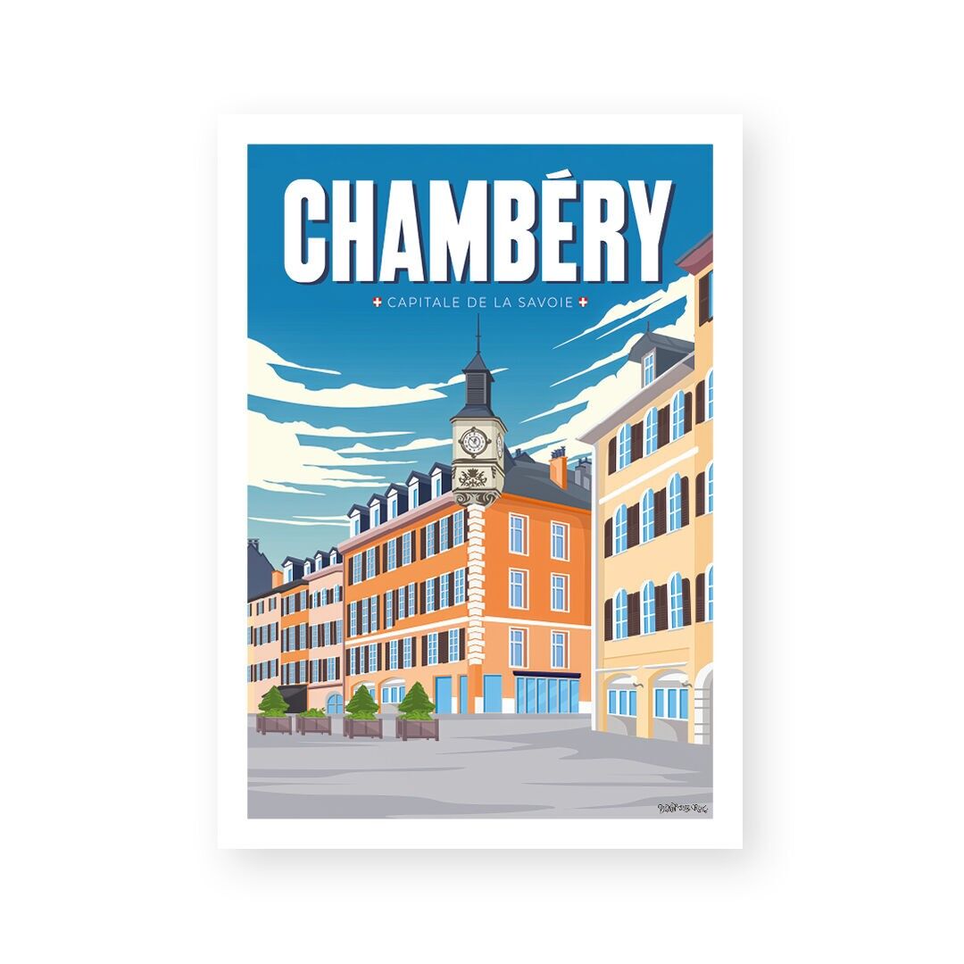 Poster „Chambéry“, Vintage-Wandplakat
