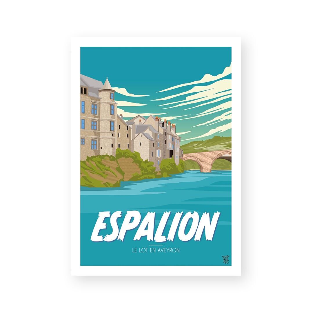 Poster da parete vintage "Espalion".