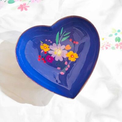 Cuenco de corazón Ramo de flores