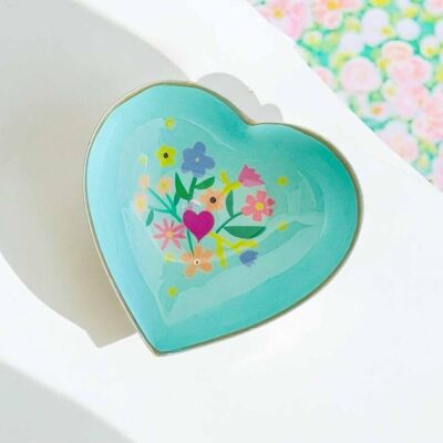 Bol en forme de coeur Bloom Naive menthe