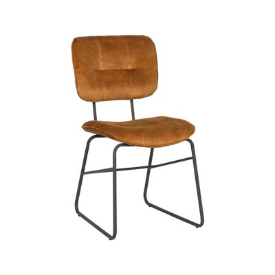 Chaise de salle à manger Homestoreking Dez - Ocre - Velours