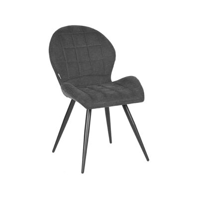 Chaise de salle à manger Homestoreking Sil - Anthracite - Tissage