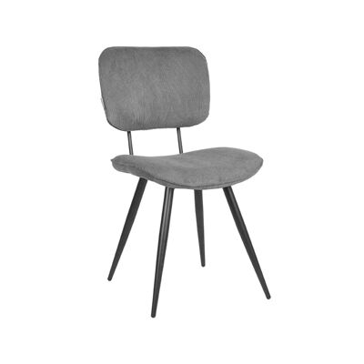 Chaise de salle à manger Vic de Homestoreking - Gris foncé - Ribcord