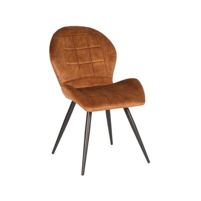 Chaise de salle à manger Homestoreking Sil - Ocre - Velours