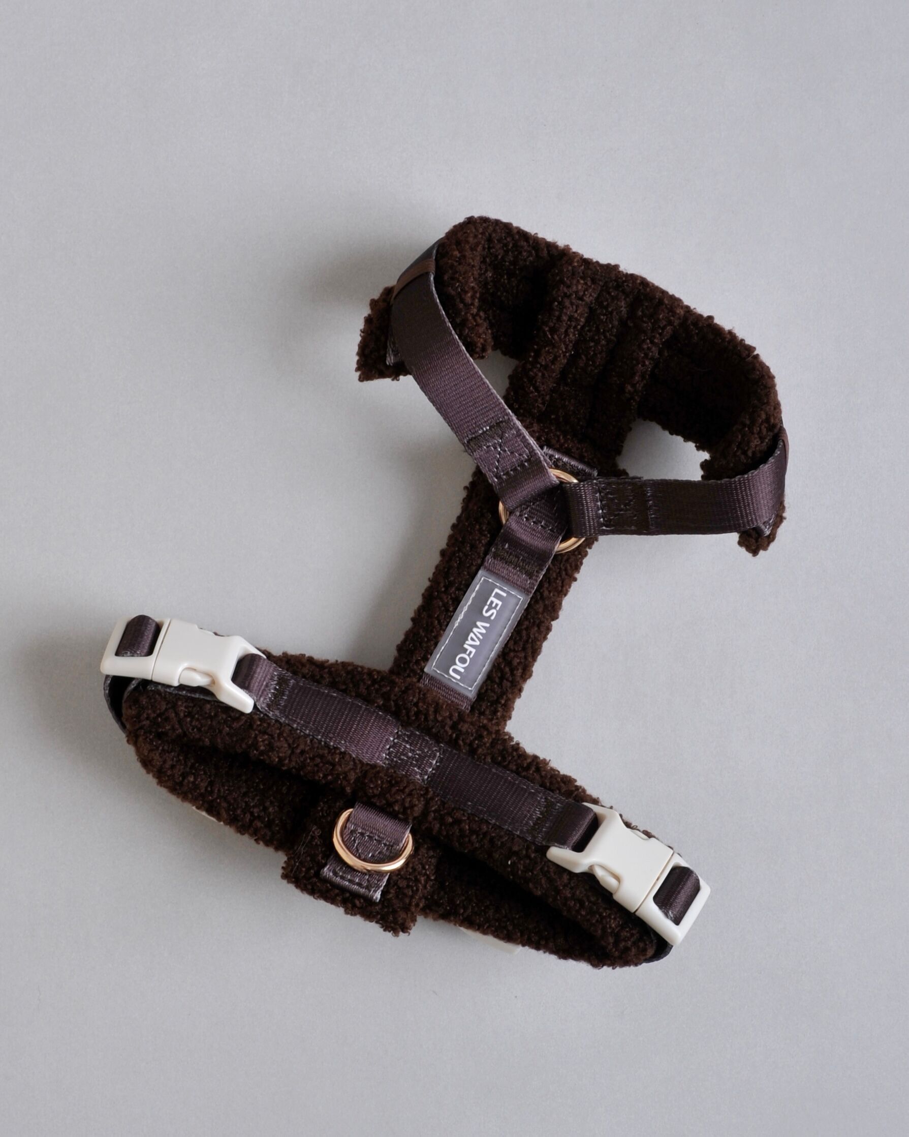 Dog Fur Harness - Brown