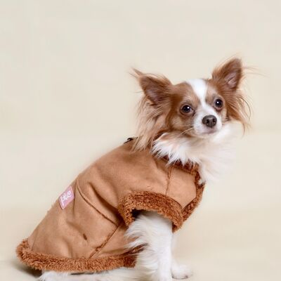 Abrigo para perros - Marrón (especial perros pequeños)