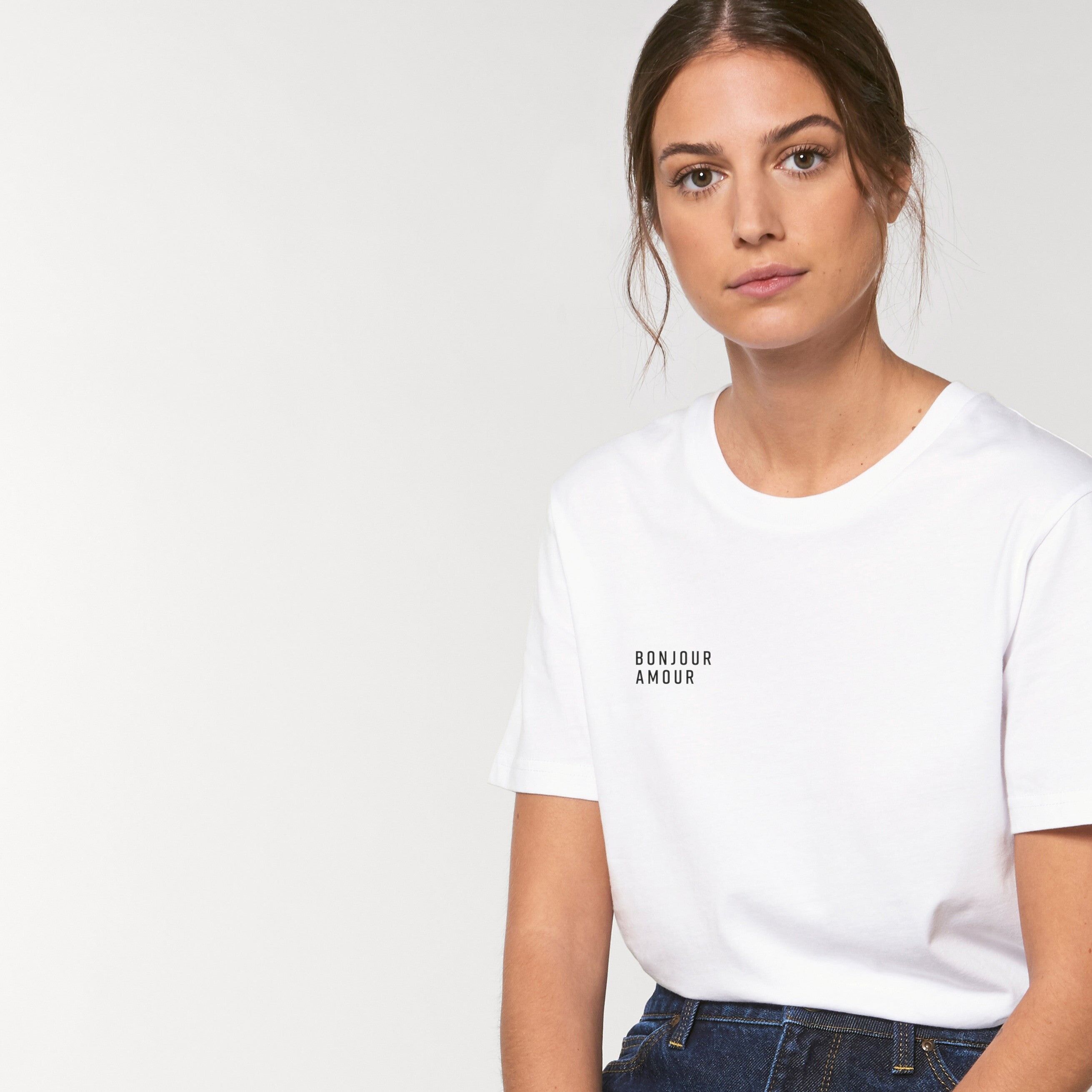 Bonjour / Maglietta bianca