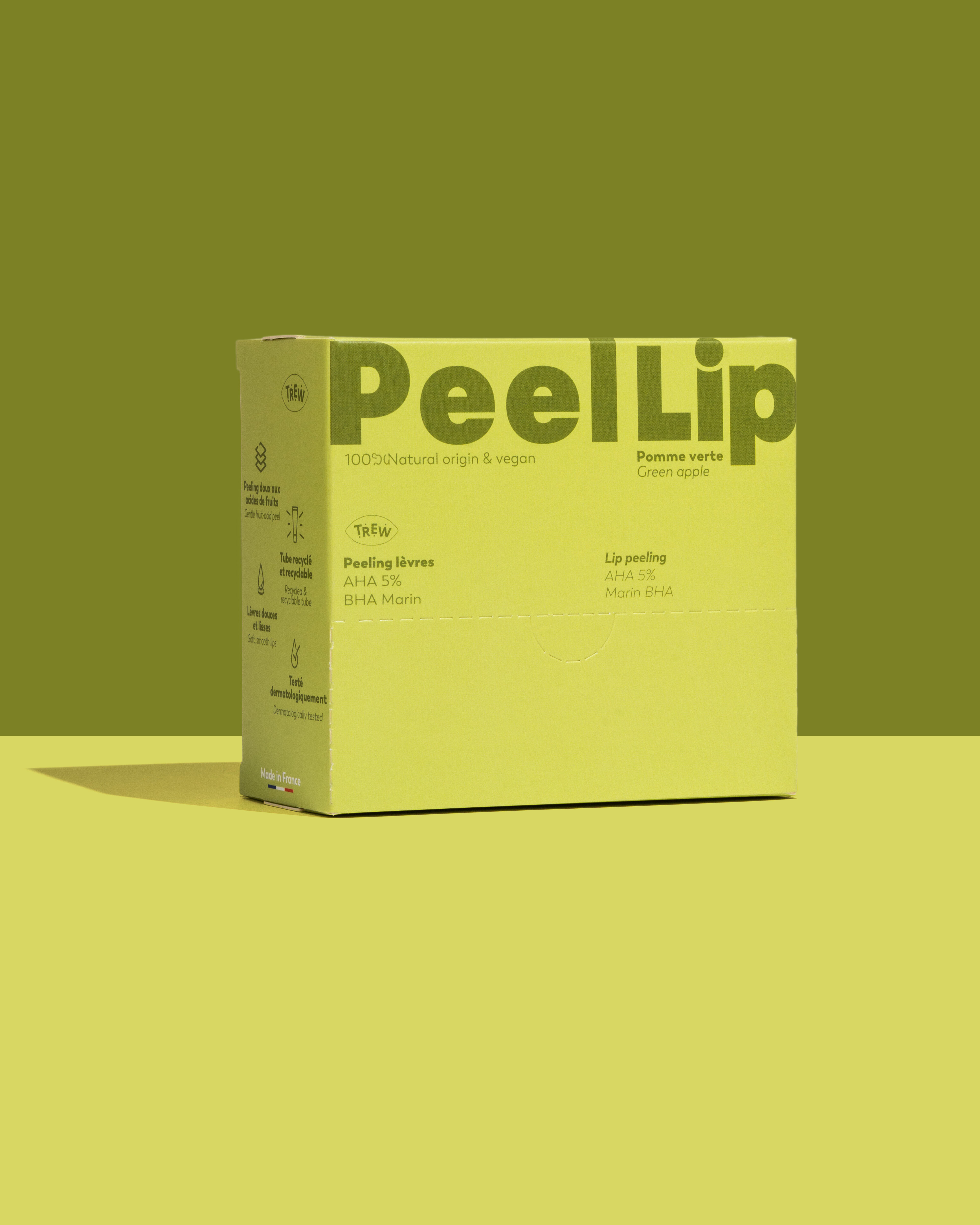 Distributor: PeelLip Green Apple - RINSE-OFF lip peel - AHA 5% - BHA Marine