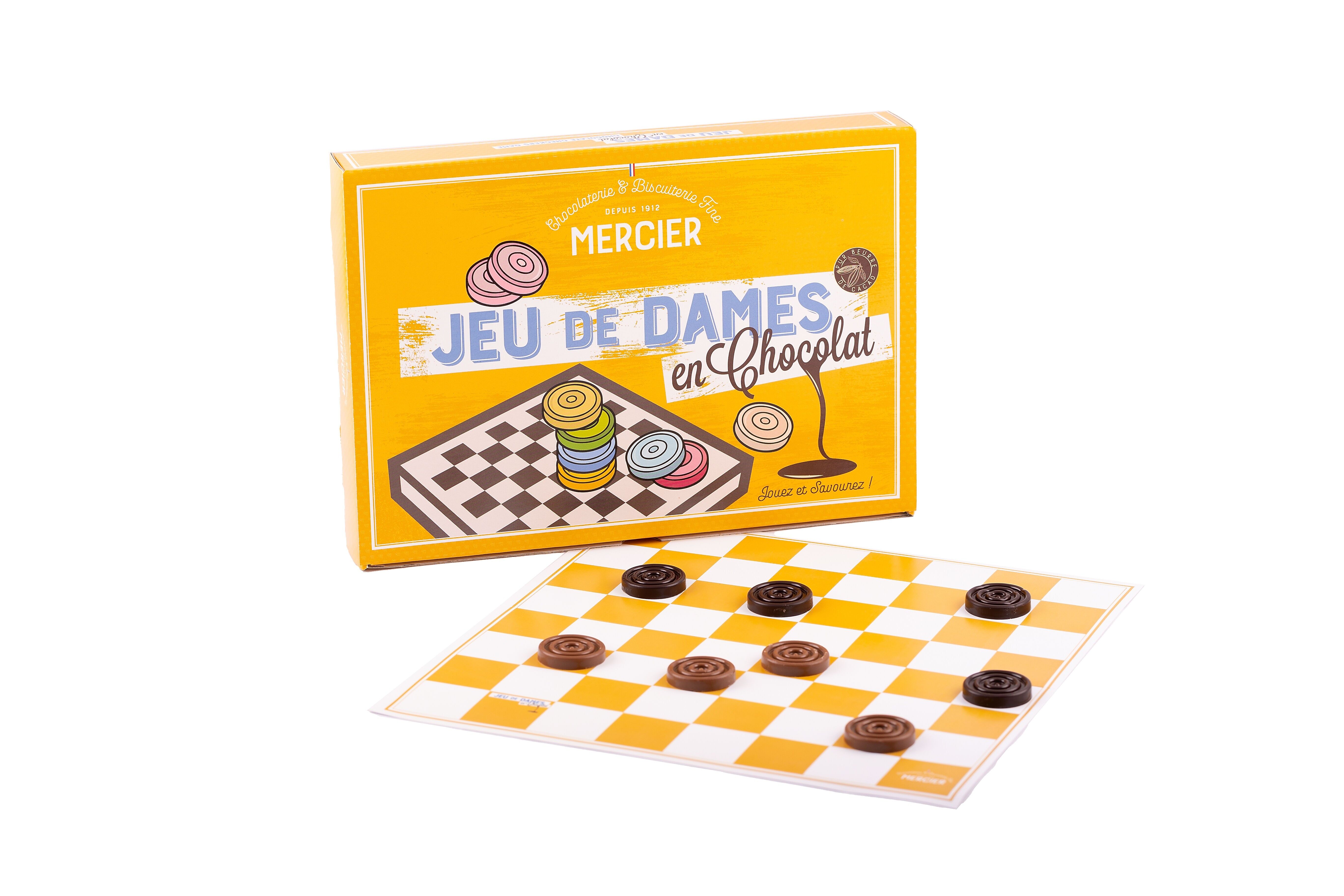 CHECKERS: surtido de chocolate negro y con leche