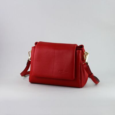 583925 Rosso - borsa in pelle