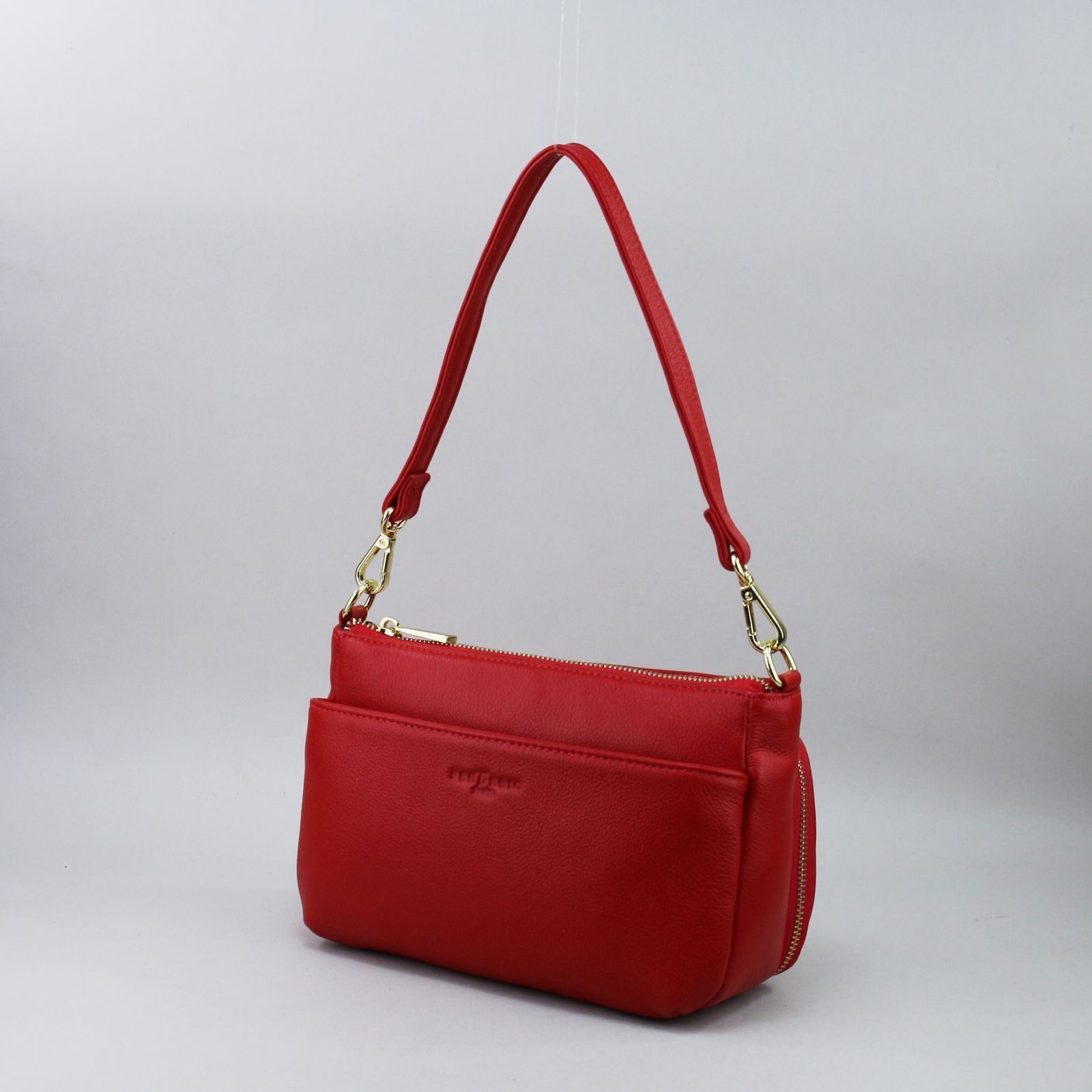 583926 Rosso - borsa in pelle