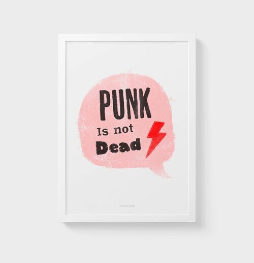 A4 Wall Art Print | Punk is not dead